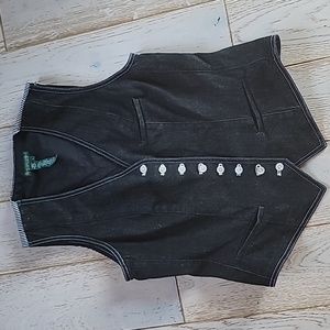 Ralph Lauren Black Vest with White Accents